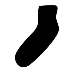 socks black icon vector 