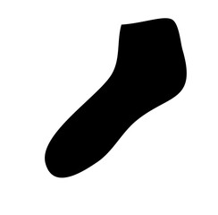 socks black icon vector 