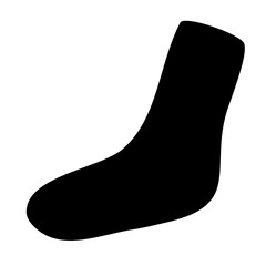 socks black icon vector 