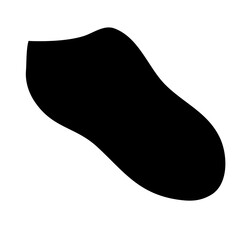 socks black icon vector 