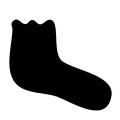 socks black icon vector 