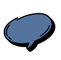 Speech Bubble Blank Vector 