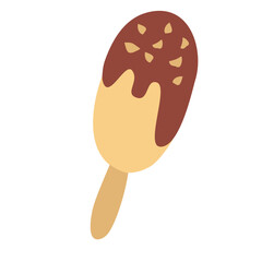 Ice Cream Cute Hand Drawn Sweet Vector Illustration 