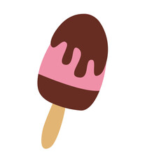 Ice Cream Cute Hand Drawn Sweet Vector Illustration 
