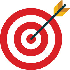Archery target icon. Business marketing goal. Target focus symbol sign