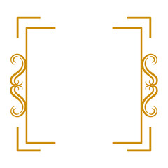Classic Border Frame Lines Style Vector 