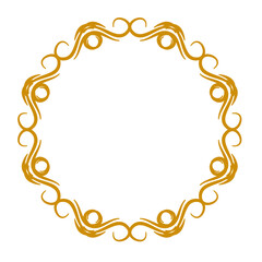 Round Border Frame Mandala Round Ornate vector 