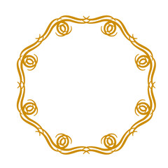 Round Border Frame Mandala Round Ornate vector 