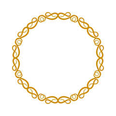 Round Border Frame Mandala Round Ornate vector 