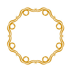 Round Border Frame Mandala Round Ornate vector 