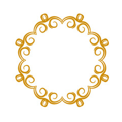 Round Border Frame Mandala Round Ornate vector 