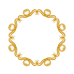 Round Border Frame Mandala Round Ornate vector 
