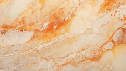 Beige Marble with Fire Opal Horizontal Background. Abstract stone texture backdrop. Bright natural material Surface. AI Generated Photorealistic Illustration.