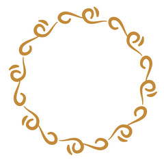 Round Border Frame, Mandala Round Ornate 