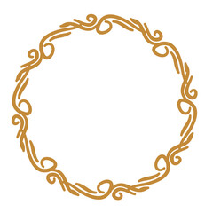 Round Border Frame, Mandala Round Ornate 