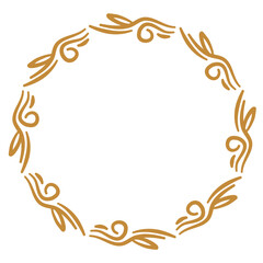 Round Border Frame, Mandala Round Ornate 