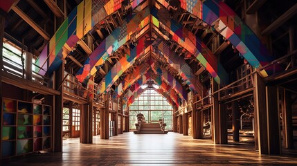 Interior view of the famous Hall of Fame at the National Museum of Korea in Seoul, South Korea - obrazy, fototapety, plakaty