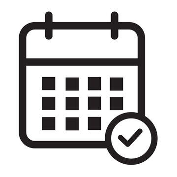 Calendar icon. Calendar planner icon collection. Event organizer reminder sign. Calendar notification icon. Business plan schedule. Stock vector. eps 10. illustration