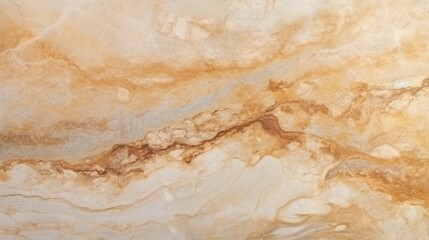 Beige Marble with Golden Veins Horizontal Background. Abstract stone texture backdrop. Bright natural material Surface. AI Generated Photorealistic Illustration.