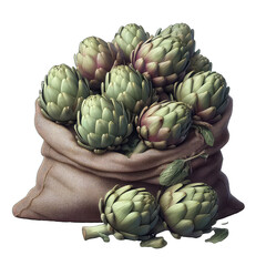 Obraz premium Artichoke Alchemy: GENERATIVE AI