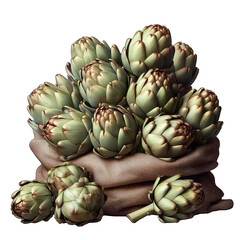 Fototapeta premium Artichoke Alchemy: GENERATIVE AI