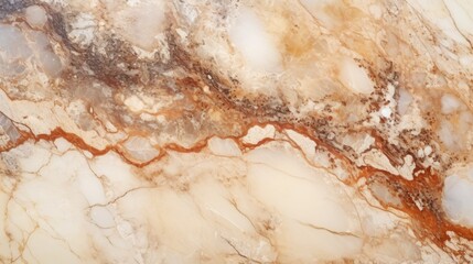 Beige Marble with Lava Horizontal Background. Abstract stone texture backdrop. Bright natural material Surface. AI Generated Photorealistic Illustration.