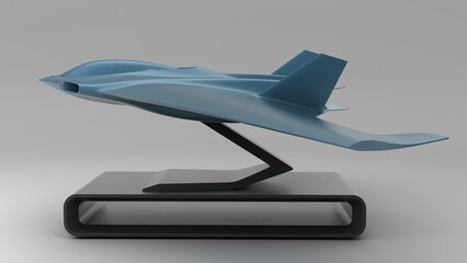 bomber airplane model, non AI images, 3D illustration
