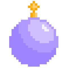 Fototapeta premium Pixel Christmas ball