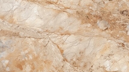 Beige Marble with Pumice Horizontal Background. Abstract stone texture backdrop. Bright natural material Surface. AI Generated Photorealistic Illustration.