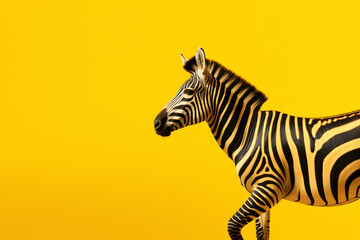 Fototapeta na wymiar zebra with colorful background