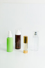 Skincare Cosmetic tube bottle mockup cream and serum