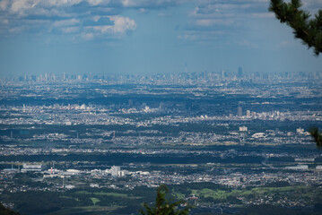 大山から眺める関八州