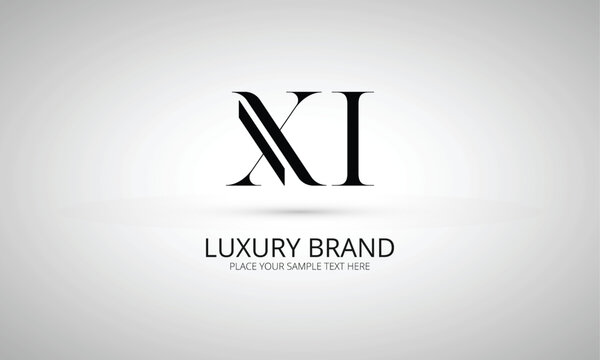 XI X xi initial logo | initial based abstract modern minimal creative logo, vector template image. luxury logotype logo, real estate homie logo. typography logo. initials logo