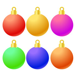 The Christmas Balls  for celebration or Holiday concept.