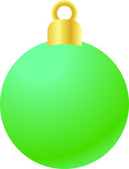 The Christmas Balls  for celebration or Holiday concept.