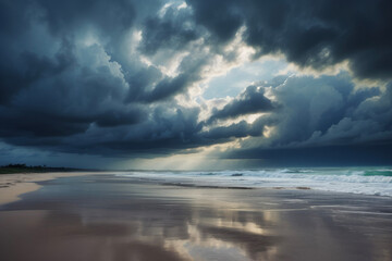 Obraz premium clouds over the sea