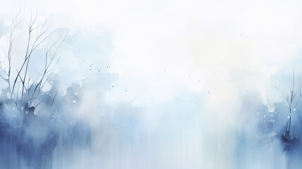 light gray-blue abstract watercolor background november style, cool tones soft copy space - obrazy, fototapety, plakaty