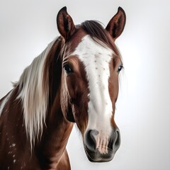 Pferd im Portrait / Schönes Pferde Foto / Tierwelt Illustration / Ai-Ki generiert
