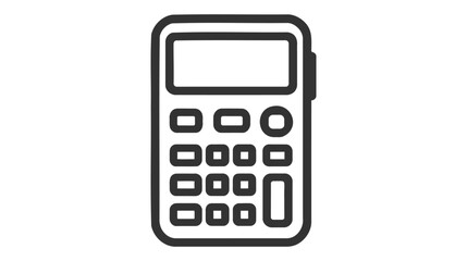 Obraz premium Calculator icon vector. Savings, finances sign isolated on white, economy concept.