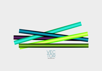 Abstract color straight lines vector background