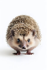 Fototapeta premium Hedgehog isolated on white background. Close up. Studio shot.