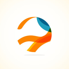 Abstract circle logo - minimalist emblem, timeless and universal shape of circle. Unique logo represent range of brands and concepts, encapsulating simplicity and creativity in single, iconic image