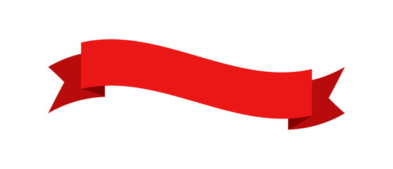 Red banner ribbon