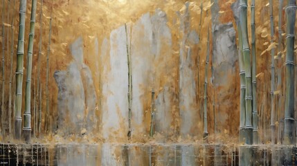 Creative Gold Foil Chinese Painting