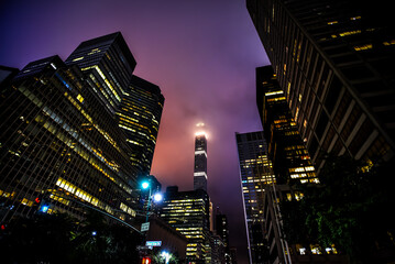 Cloudy Night in Midtown Manhattan - New York City