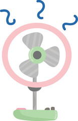 Obraz premium Electric fan illustration