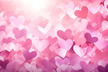 valentine background with hearts and copy space
