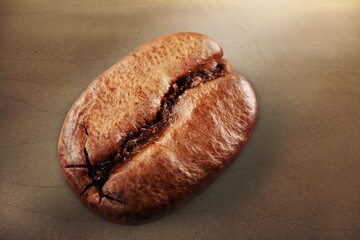 Local aroma roasted coffee beans on desk