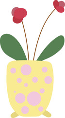 Flower in pot illustration