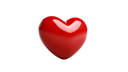 red heart isolated on white. PNG Transparent